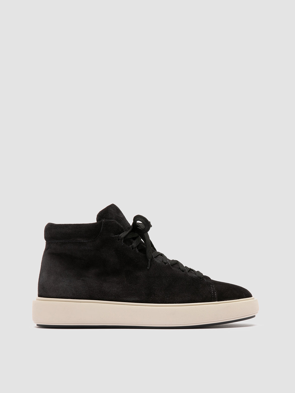 Officine Creative REMASTER 002 Sneaker Alte in Pelle Scamosciata Nera