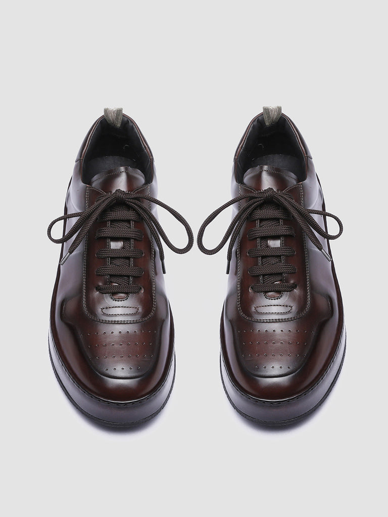 PROJECT 203 - Brown Leather Sneakers Men Officine Creative - 2