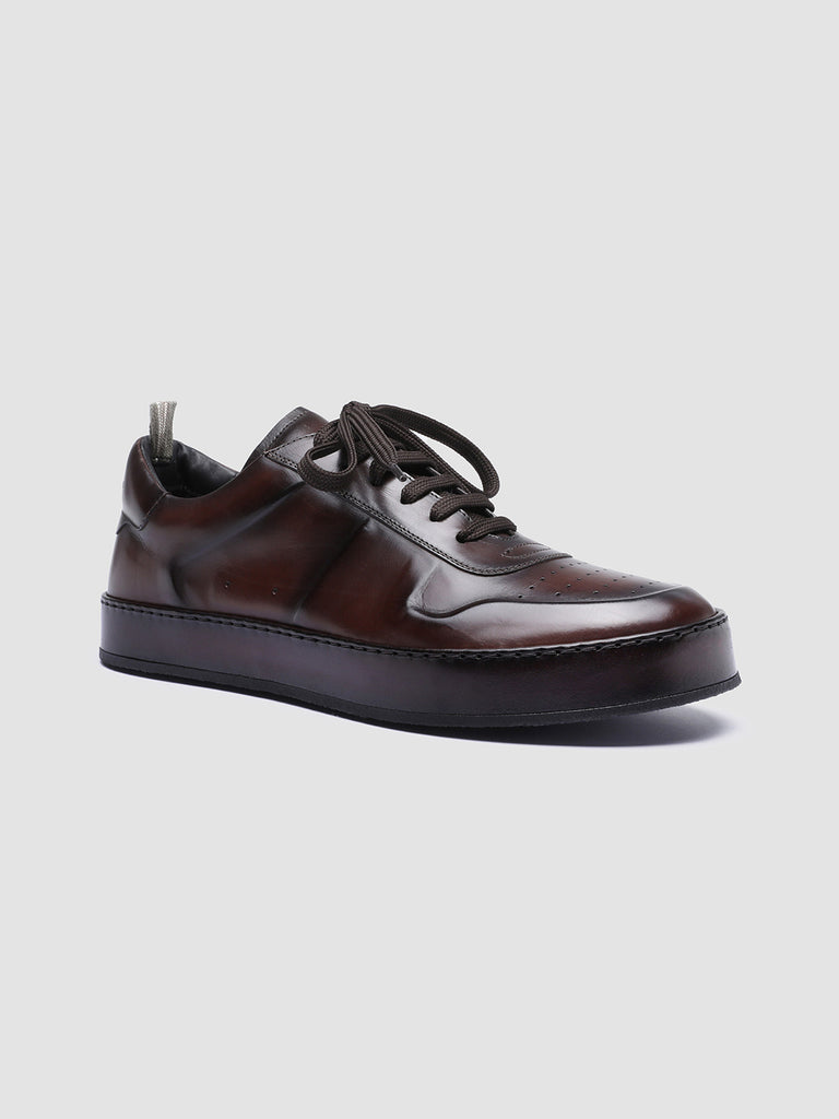 PROJECT 203 - Brown Leather Sneakers Men Officine Creative - 3