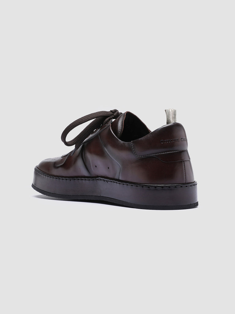 PROJECT 203 - Brown Leather Sneakers Men Officine Creative - 4