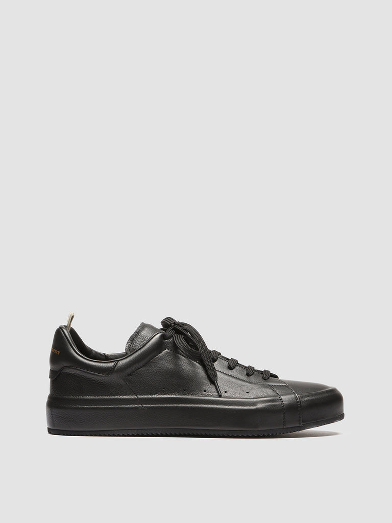 PRIMARY 001 - Black Leather Sneakers Men Officine Creative - 1