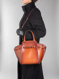 SADDLE 07 - Brown Leather Tote Bag  Officine Creative - 6