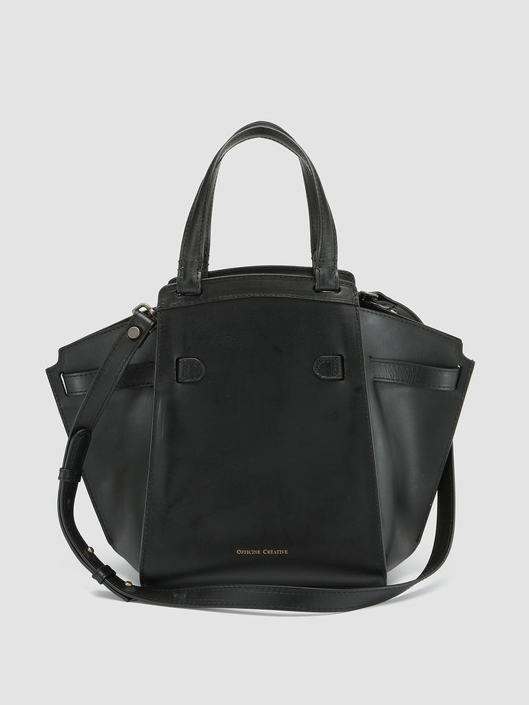 SADDLE 07 - Black Leather Tote Bag  Officine Creative - 3