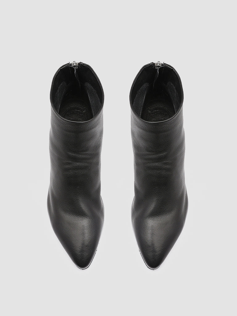 SALLY 001 - Black Leather Booties Women Officine Creative - 2