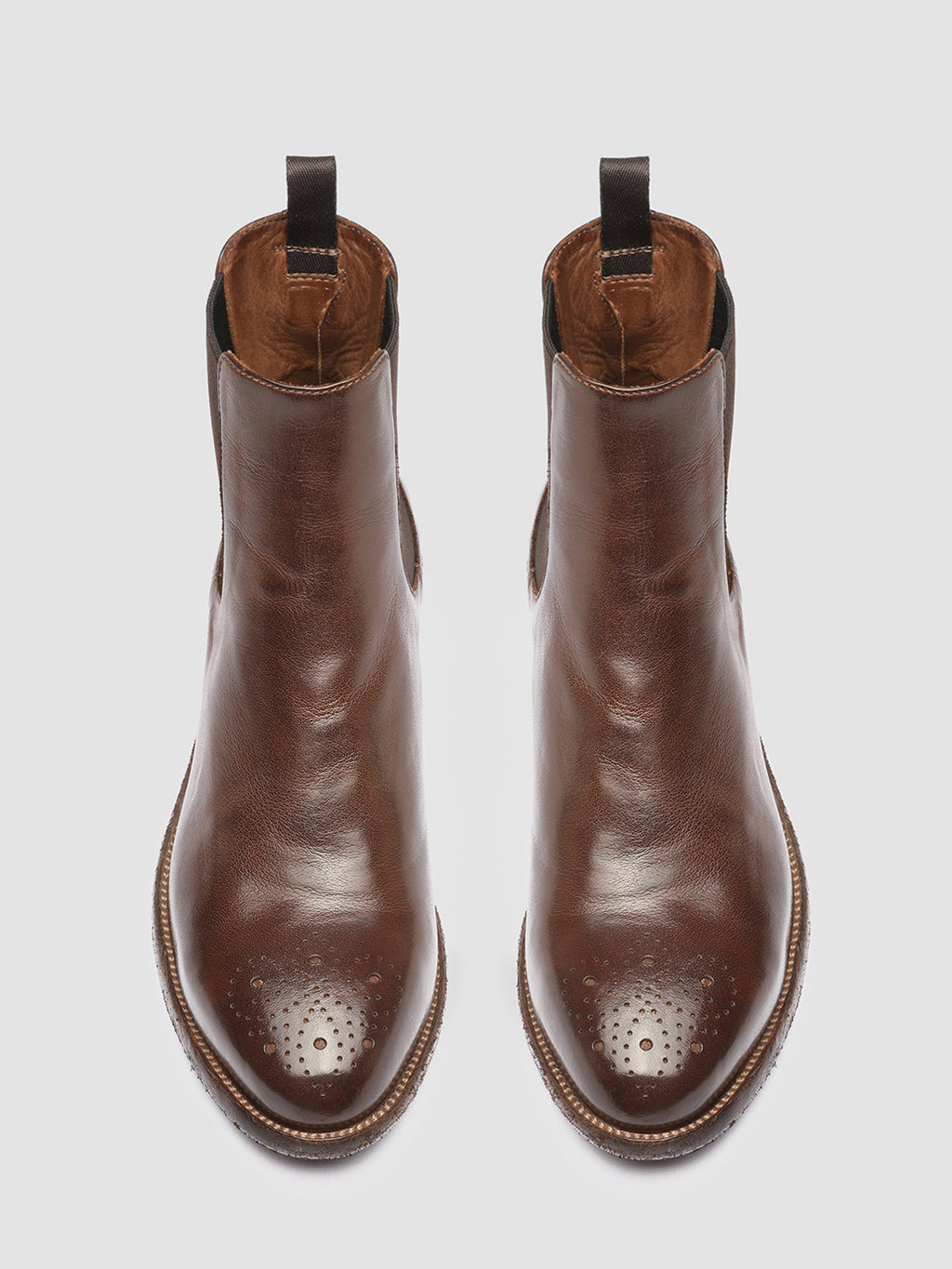 SELINE 002 - Brown Leather Chelsea Boots Women Officine Creative - 2