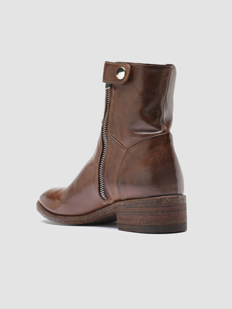 SELINE 020 - Brown Leather Ankle Boots Women Officine Creative - 4