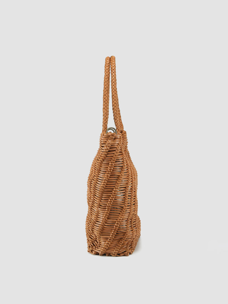 SUSAN 02 - Brown Leather Tote Bag