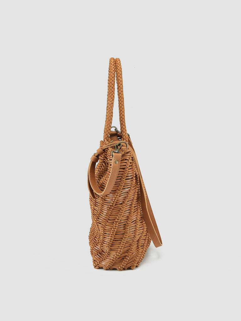 SUSAN 02 - Brown Leather Tote Bag