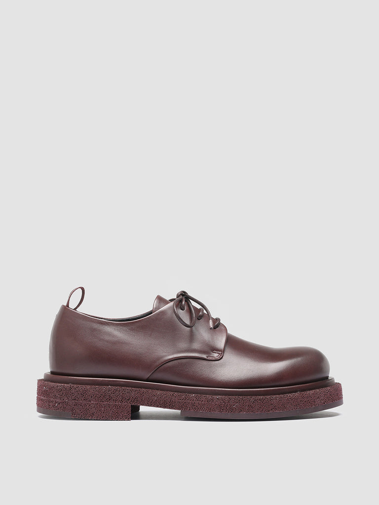 TONAL 100 - Burgundy Leather Derby Shoes