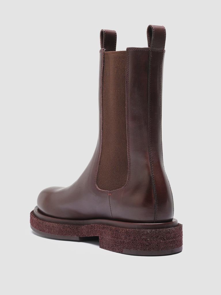 TONAL 105 - Burgundy Leather Chelsea Boots Women Officine Creative - 4