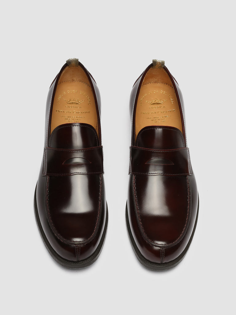 VINE 001 - Mocassini in Pelle Bordeaux