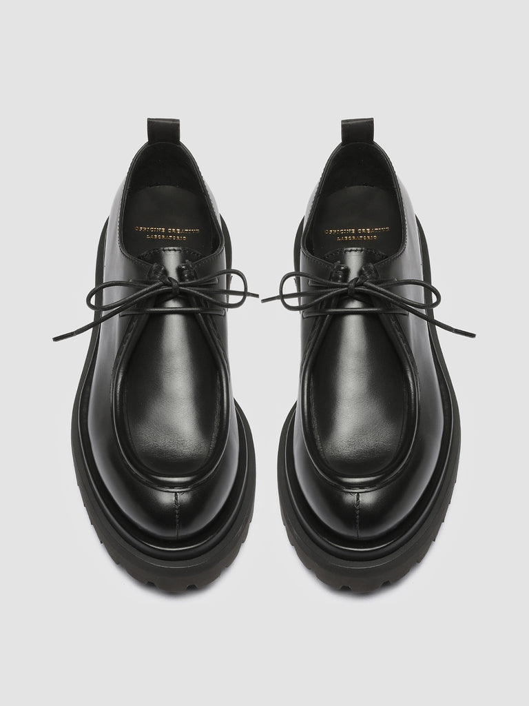 WISAL 002 - Black Leather Derby Shoes