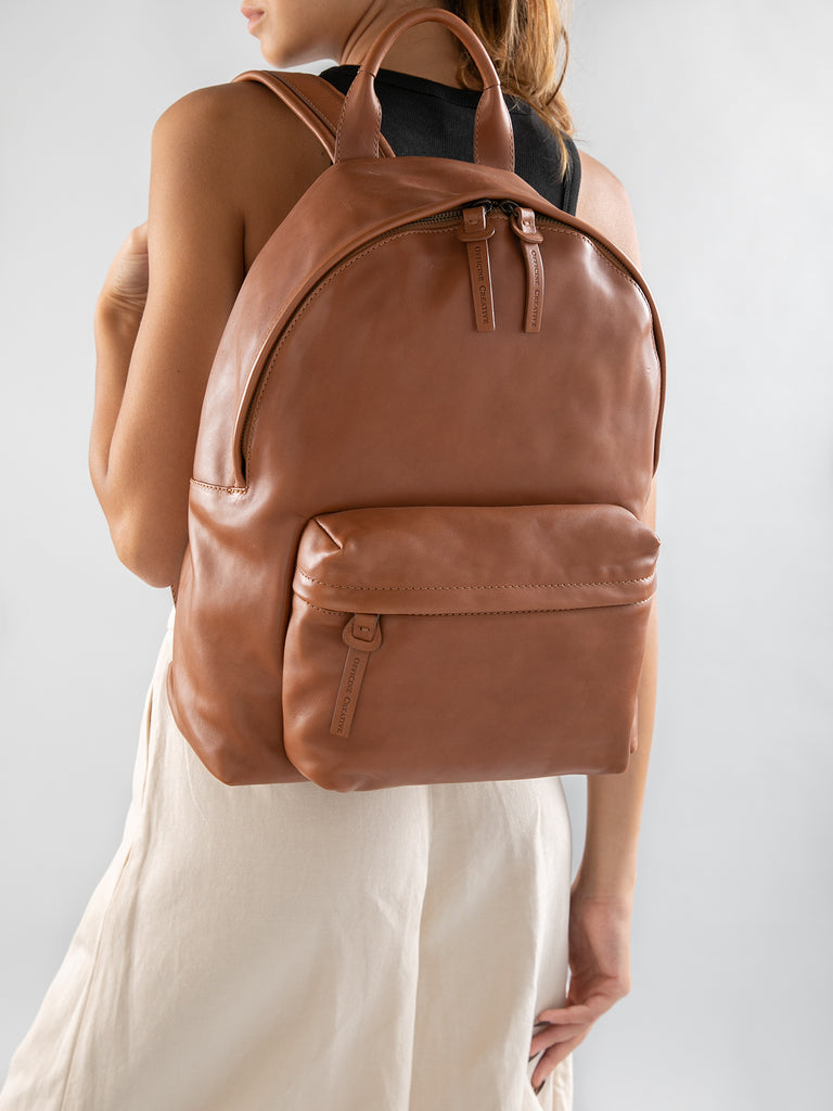MINI PACK - Black Nappa Leather Backpack  Officine Creative - 7